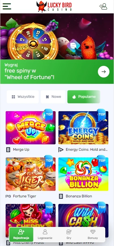 Mobilba Aplikacja LuckyBird casino